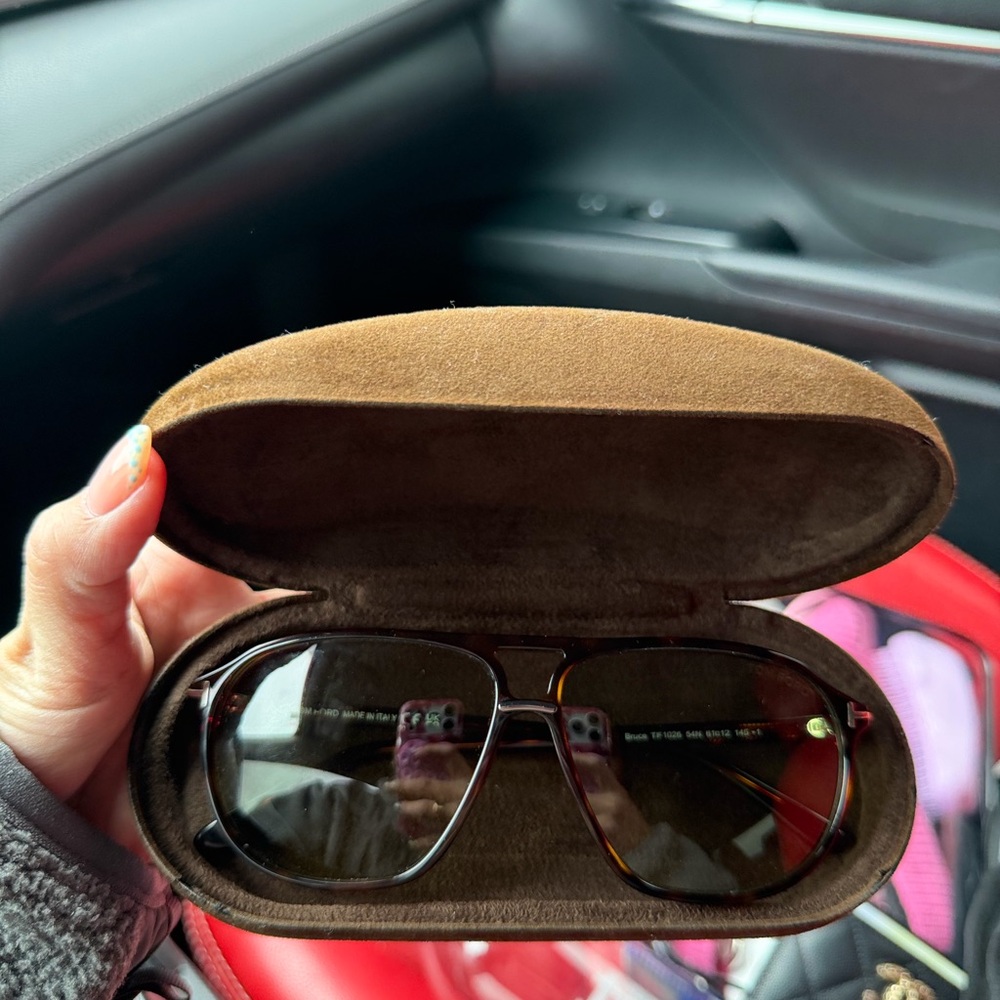 Tom Ford Brown Sunglasses with Case